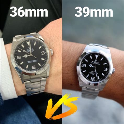 rolex ss explorer wristwatch|rolex explorer 36mm vs 40mm.